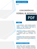 AULA_CONCORDÂNCIAS NOMINAL E VERBAL