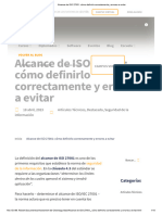 Alcance de ISO 27001