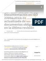 Lista actualizada de los documentos obligatorios