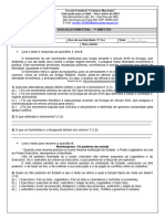 Avaliação Bimestral - 8 Ano (Alfié)