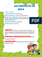 JORNADA PROYECTO DE AULA TRANSICION 2