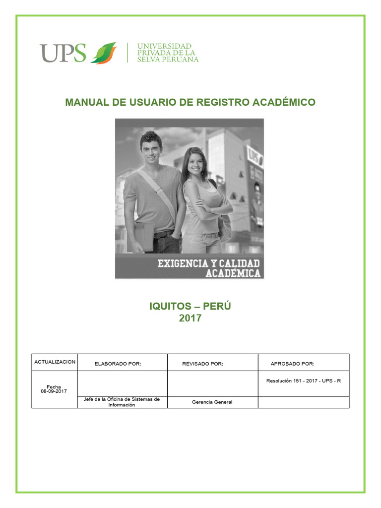 B4. MV4 Manual de Usuario de Sistema de Registro Academico | PDF ...