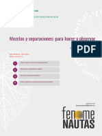 Mezclas y Separaciones para Hacer y Observar - Propuesta