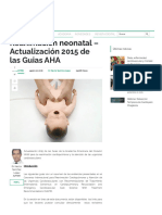 Reanimación Neonatal - Actualización 2015 de Las Guias AHA RCP