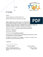 CARTA RETIRO PARCIAL DE CESANTIAS