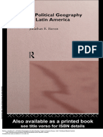 A Political Geography of Latin America - (BOOK COVER) - 2