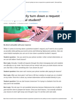 How Do I Politely Turn Down A Request From A Potential Student - Microsoft Docs