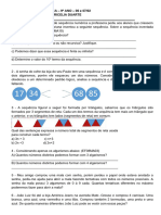 Atividade de Matemática 9º Ano