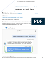 How To Direct Students To Book From Your Profile - Microsoft Docs