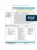 Plantilla de Integración Tic en Procesos Educativos: Maneja