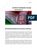 Curso de Gestión de Ciudadanía Italiana - Modulo 3