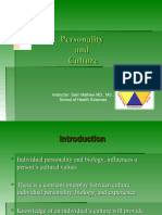 Personality and Culture