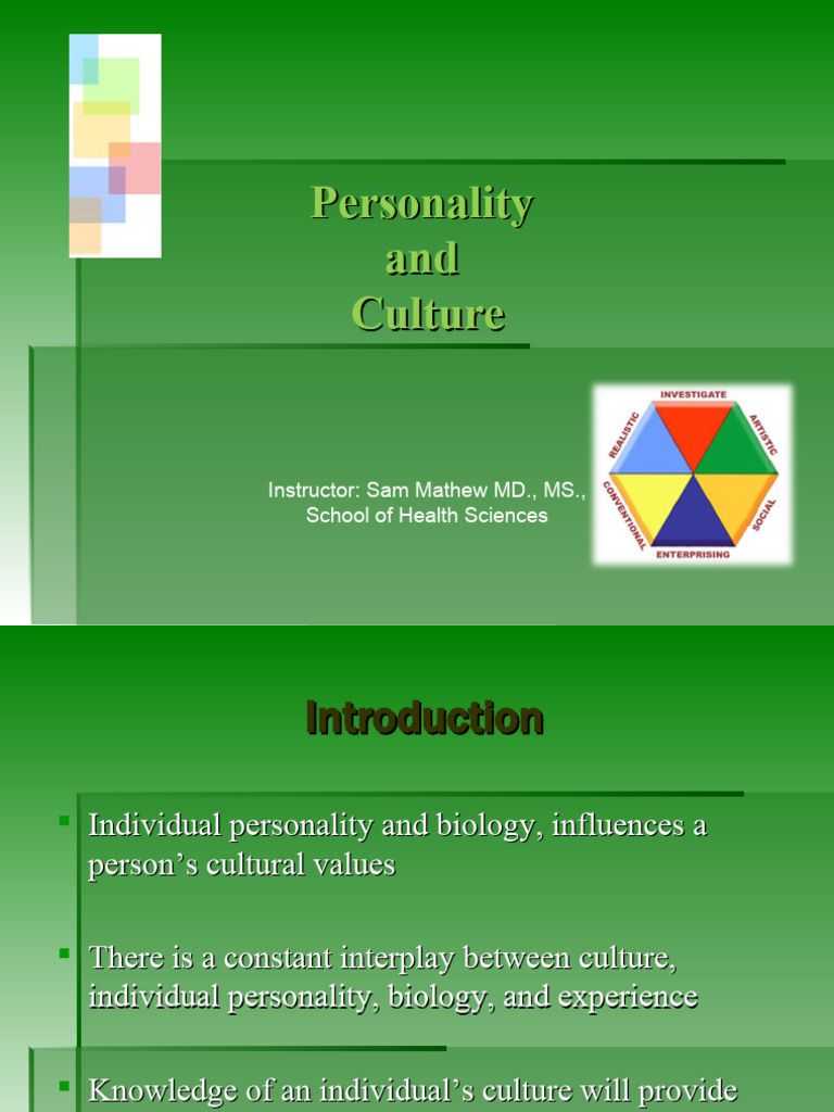 Personality And Culture Pdf Behavior Stereotypes