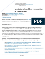 Acute Asthma Exacerbations in Children Younger Than 12 Years: Inpatient Manageme