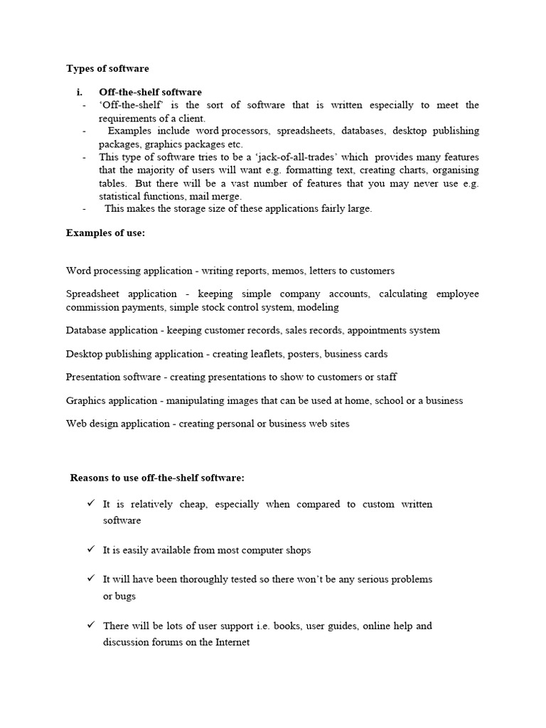 Types of Software | PDF | Graphical User Interfaces | Command Line ...