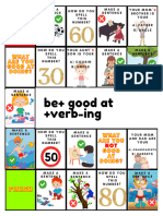 Be+ Good at +verb-Ing