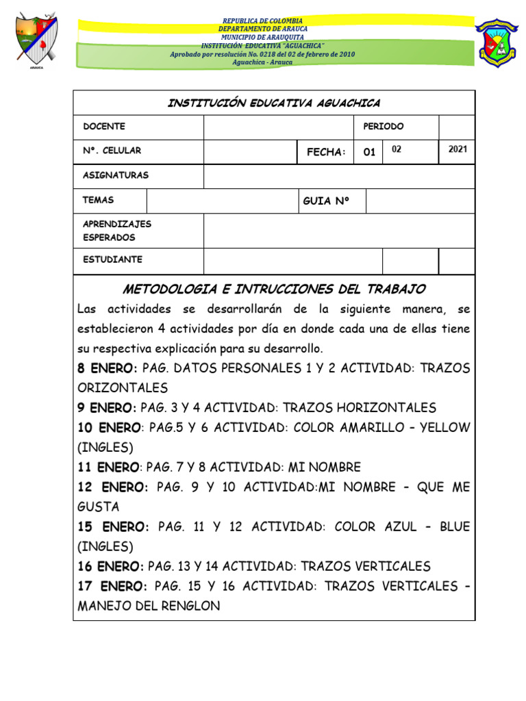 Formato Guias 2021 Pdf
