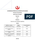 Universidad Peruana de Ciencias Aplicadas Finanzas Corporativas Estructura de Capital Sección