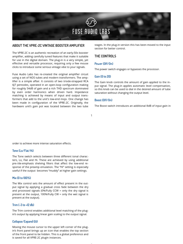 Vpre 2C | PDF | Amplifier | 64 Bit Computing