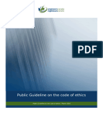 Public Guideline On The Code of Ethics