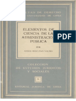 Bascuñán, A. “Elemento de Ciencia de La Administración Pública”