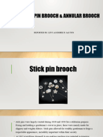 Stick Pin Brooch & Annular Brooch