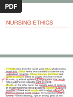 Chapter 7 Nursing Ethics