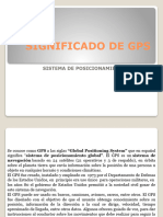 SIGNIFICADO DE GPS