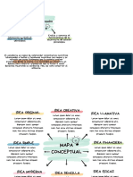 Mapa Conceptual Doodle A Mano Profesional Multicolor