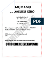 AMỤMAMỤ ỤTỌASỤSỤ IGBO - A guideline for learning the basics of Igbo 