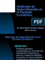 Síndrome de Inmovilización en el paciente geriátrico