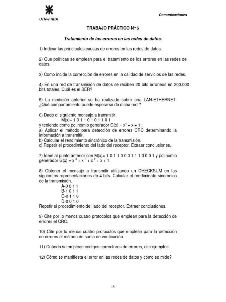 Comunicaciones TP6 | PDF