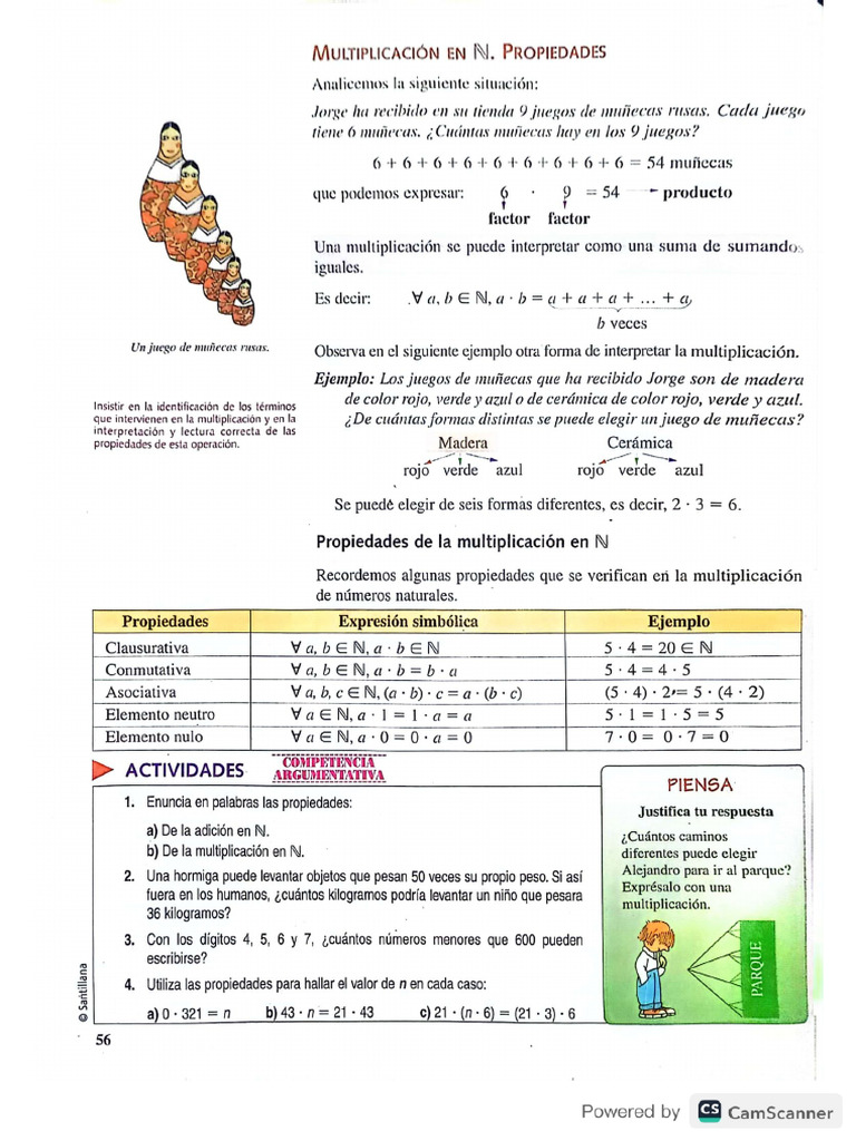 Guía #2 de Matemáticas Números Naturales | PDF
