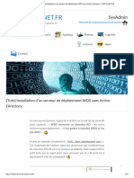 (Tuto) Installation D'un Serveur de Déploiement WDS Sans Active Directory