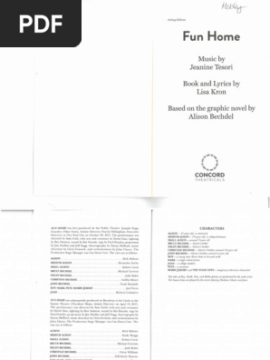 party dress fun home lyrics Fun Home by Jeanine Tesori and Lisa Kron