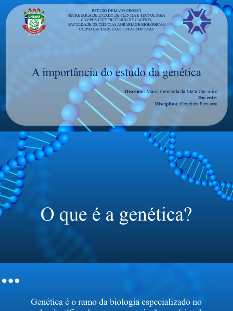 A Importancia Do Estudo Da Genetica-1 | PDF | Genética | Evolução biológica