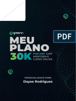 Plano 30k Dayse Rodrigues