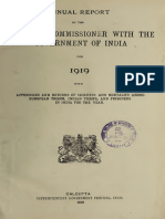 Annual Report of the Sanitary Commissioner With Government of India 1919