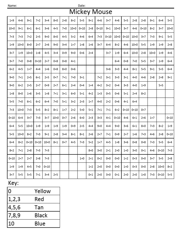 5-Mickey-Mouse-Disney-coloring-math-facts | PDF