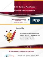 2. Tácticas Para El Cambio Organizacional