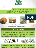 Aula 10 - ALTERAÇÕES DAS MATÉRIAS PRIMAS