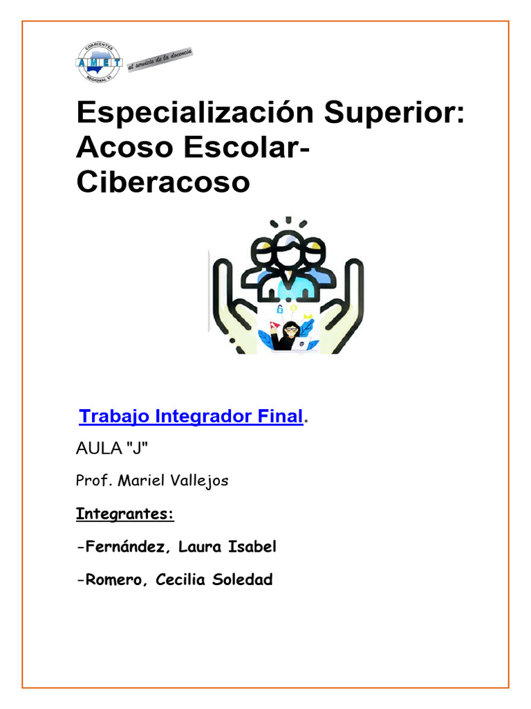 Prevención Ciberacoso Escolar | PDF | Acoso cibernético