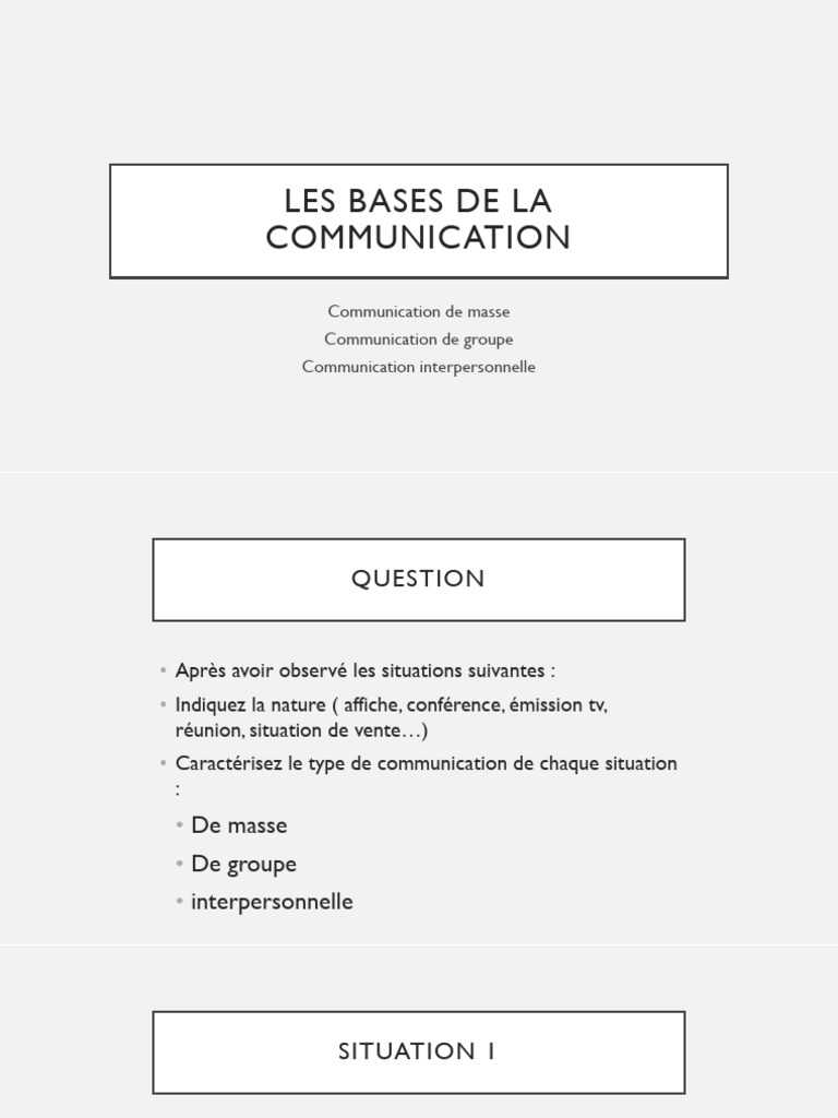 Bases de la Communication Professionnelle | PDF | la communication