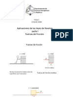 Aplicaciones Leyes de Newton, Fricción