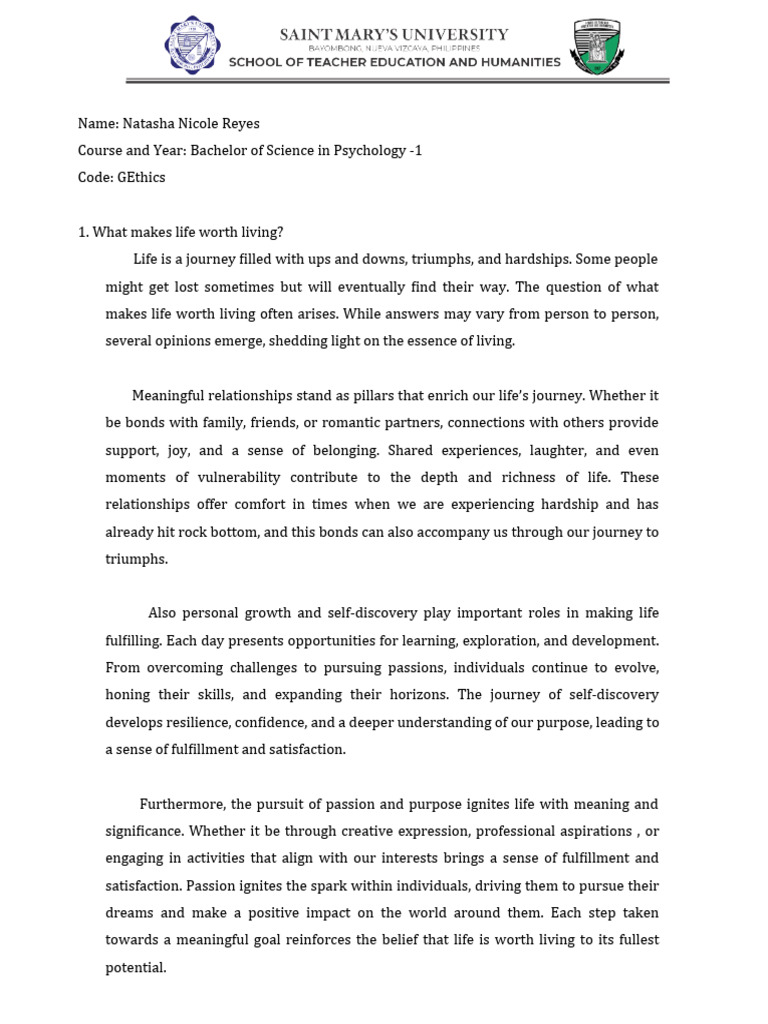 G Ethics Pdf Faith Psychological Resilience