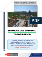 Informe Topografico Sector El Rosario y Puquios