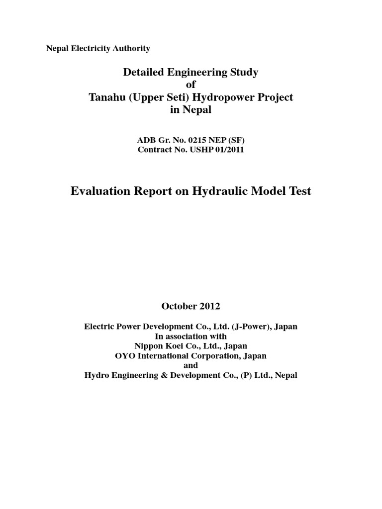 Evaluation Report On HMT Final | PDF | Spillway | Dam