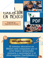 LA EDUCACION EN MÉXICO - Presentación
