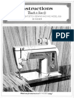 Singer Touch & Sew 639 Sewing Machine Instruction Manual