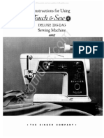 Singer Touch & Sew 600e Sewing Machine Instruction Manual